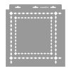 Squares 02 painting stencil - 31x35 cm