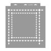 Squares 02 painting stencil - 38x42 cm