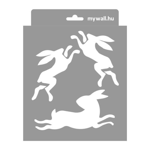 Nyuszihopp stencil - Festő - 18x23 cm mini