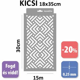 Diagonal 05 készletes stencil - Festő - 18x35 cm kicsi