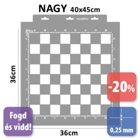 Sakk készletes stencil - Festő - 38x42 cm nagy