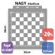 Sakk készletes stencil - Festő - 38x42 cm nagy