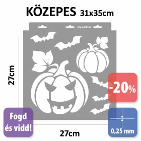 Tökök készletes stencil - Festő - 31x35 cm közepes