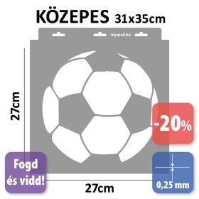 Foci készletes stencil - Festő - 31x35 cm közepes