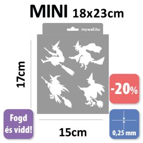 Boszik készletes stencil - Festő - 18x23 cm mini