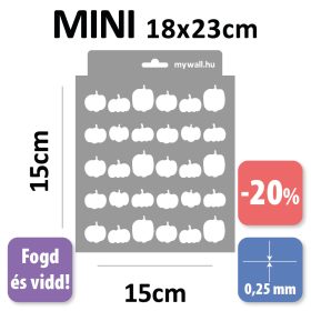 Tökök készletes stencil - Festő - 18x23 cm mini