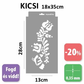 Magyar népmesék készletes stencil - 3D - 18x35 cm kicsi