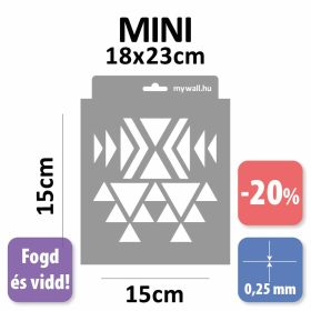 Mexikó készletes stencil - Festő - 18x23 cm mini