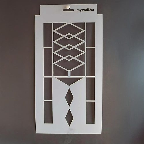 Artdeco 01 értékcsokent stencil - Festő - 18x35 cm kicsi