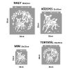 Őzike stencil - Festő - 31x35 cm közepes