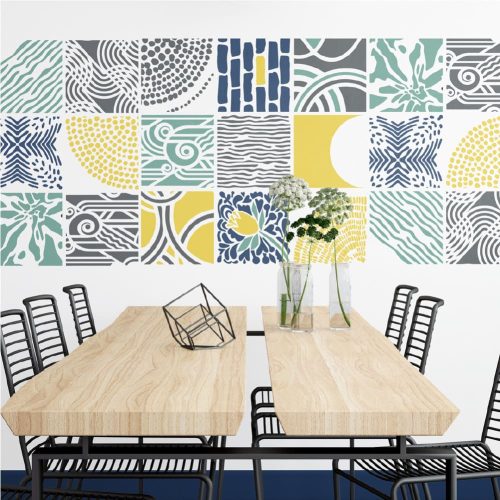 Patchwork 05 painting stencil - 18x35 cm