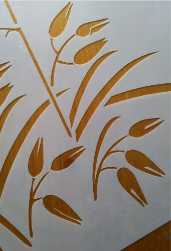 Grass painting stencil - 59x63 cm