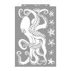 Octopus 3D stencil - 59x89 cm