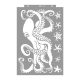 Octopus painting stencil - 59x89 cm