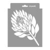 Protea 3D stencil - 18x23 cm