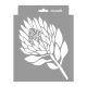Protea 3D stencil - 18x23 cm