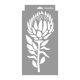 Protea painting stencil - 18x35 cm
