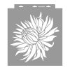 Protea painting stencil - 38x42 cm