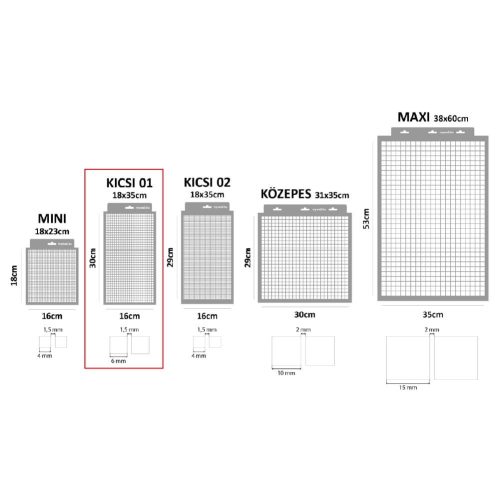 Raszter 01 stencil - Festő - 18x35 cm kicsi 1