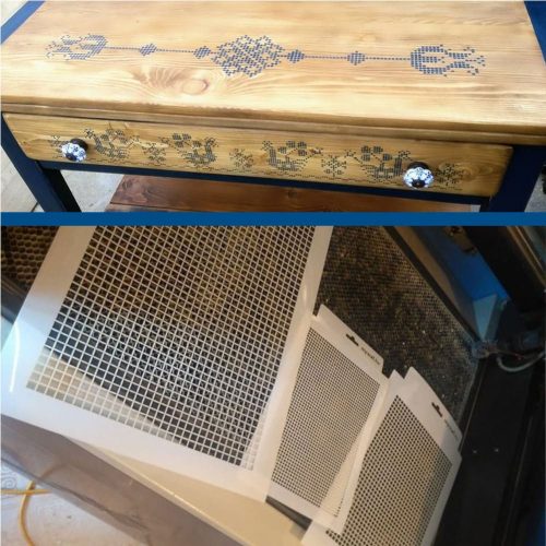 Raster 01 painting stencil - 18x35 cm 02