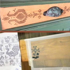 Raster 02 painting stencil - 18x23 cm