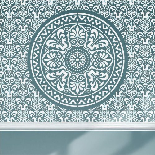 Rosette 11 3D stencil - 18x23 cm