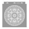 Rosette 11 3D stencil - 31x35 cm