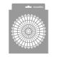 Rose window 01 3D stencil - 18x23 cm