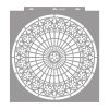 Rose window 01 painting stencil - 59x63 cm