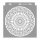 Rose window 01 3D stencil - 31x35 cm