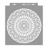 Rose window 01 painting stencil - 38x42 cm