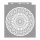 Rose window 01 painting stencil - 38x42 cm