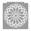 Rose window 02 painting stencil - 59x63 cm