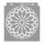 Rose window 02 3D stencil - 31x35 cm