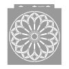 Rose window 02 painting stencil - 38x42 cm