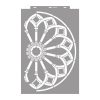 Rose window 02 3D stencil - 59x89 cm