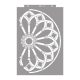 Rose window 02 3D stencil - 59x89 cm