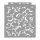 Scroll stencil - Festő - 38x42 cm nagy