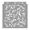 Scroll stencil - Festő - 28x29 cm tortatál