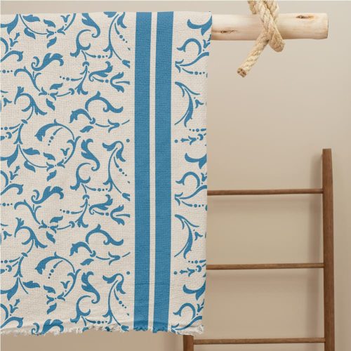 Scroll stencil - Festő - 28x29 cm tortatál