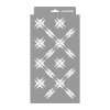 Star 02 stencil - 3D - 18x35 cm kicsi