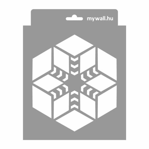 Star stencil - Festő - 18x23 cm mini