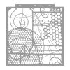 Steampunk 01 painting stencil - 59x63 cm