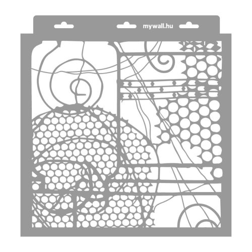 Steampunk 01 stencil - Festő - 31x35 cm közepes