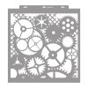 Steampunk 02 stencil - 3D - 59x63 cm extra