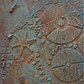 Steampunk 02 stencil - Festő - 31x35 cm közepes 1