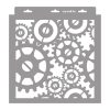 Steampunk 02 stencil - Festő - 31x35 cm közepes 1