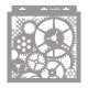 Steampunk 02 stencil - Festő - 31x35 cm közepes 2