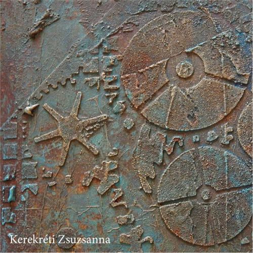 Steampunk 02 stencil - 3D - 31x35 cm közepes 2