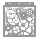 Steampunk 02 stencil - Festő - 31x35 cm közepes 3